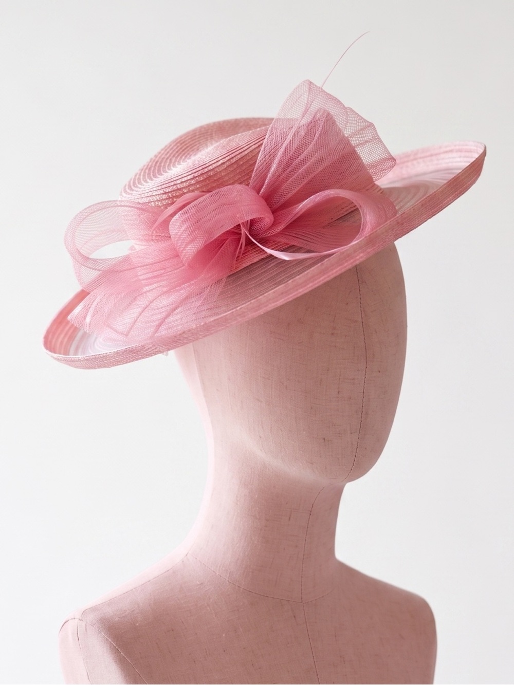 Bellissima Spring Summer Easter Church Wedding Derby Hat Fuchsia Pink New